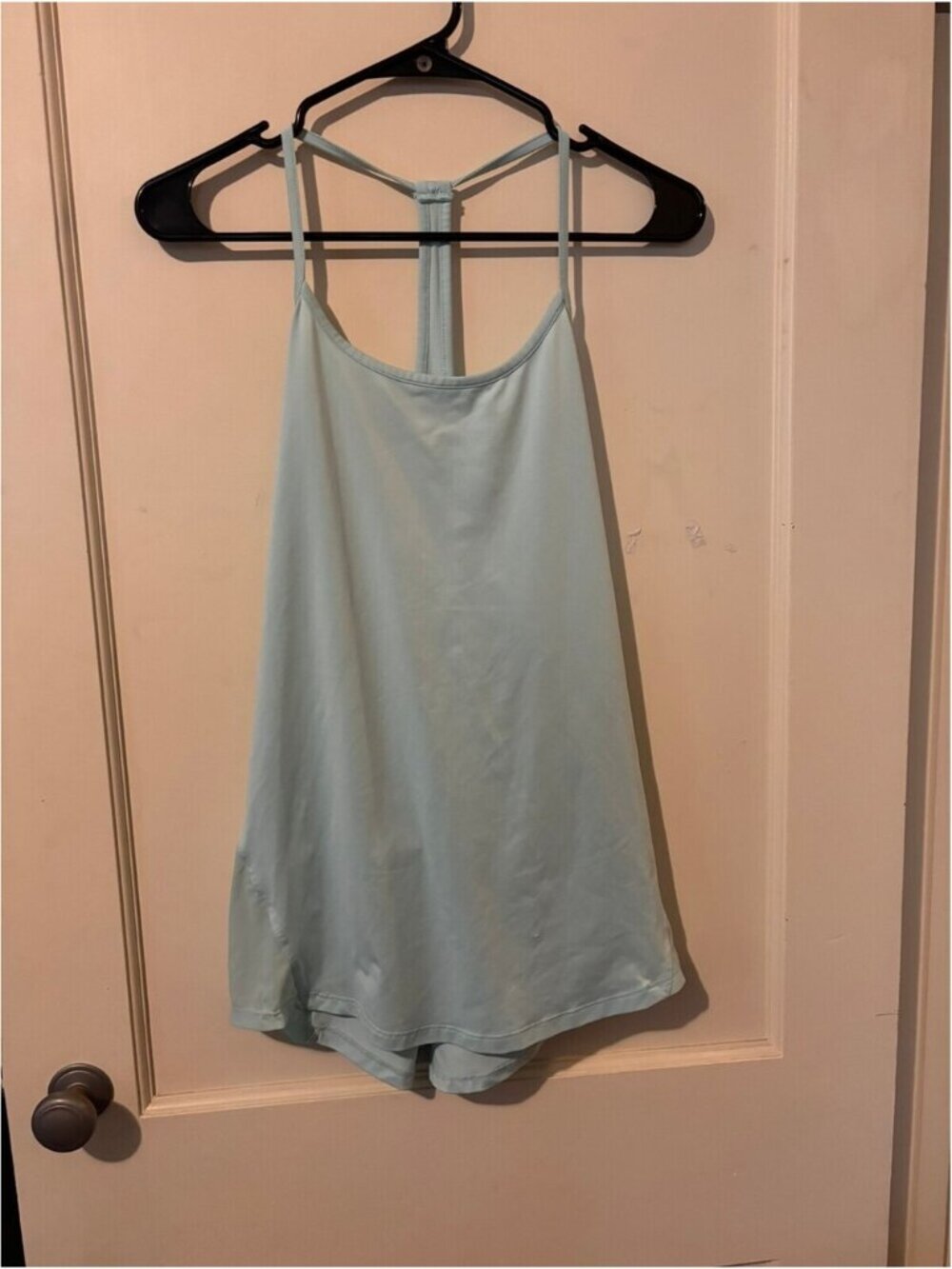 Light Blue Sleeveless Tank with Racerback